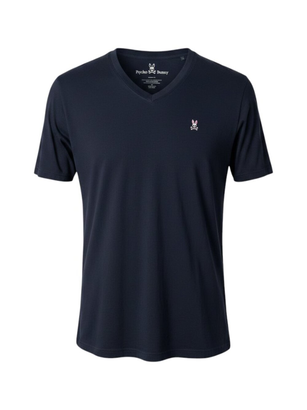 Psycho Bunny V-Neck T-Shirt Size 5 Navy